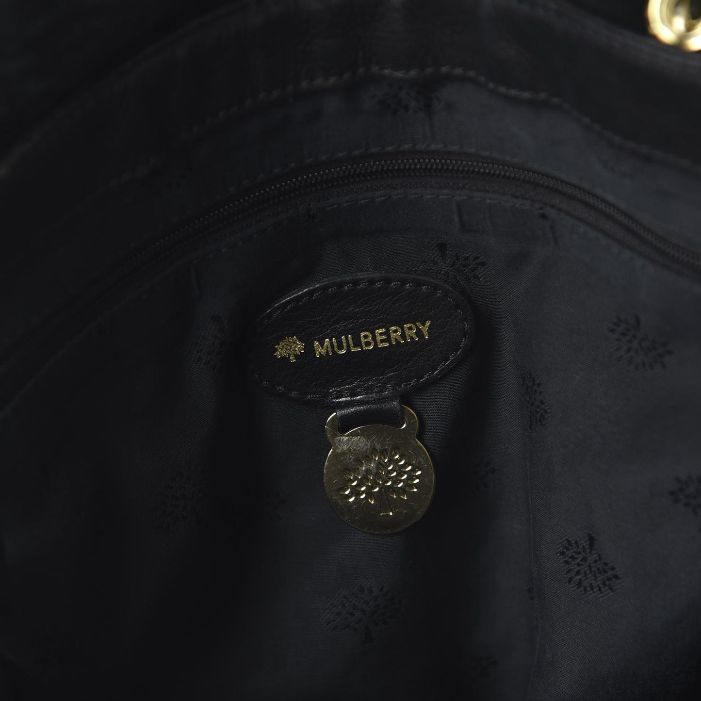 Soft Grain Calfskin Tillie Satchel Black