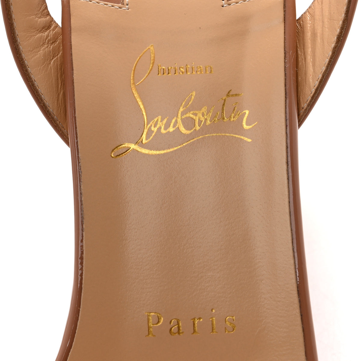 Christian Louboutin Patent Miss Sabina 85 Sandals 39.5 Nude 7 of 13