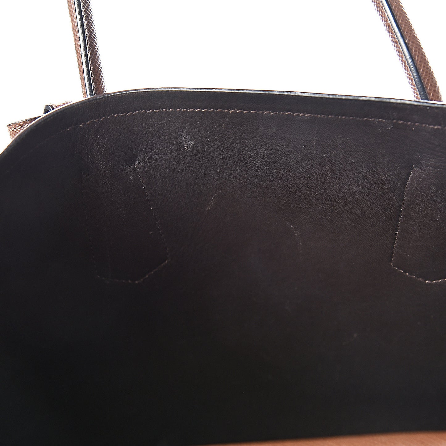 Saffiano Cuir Large Double Bag Cacao