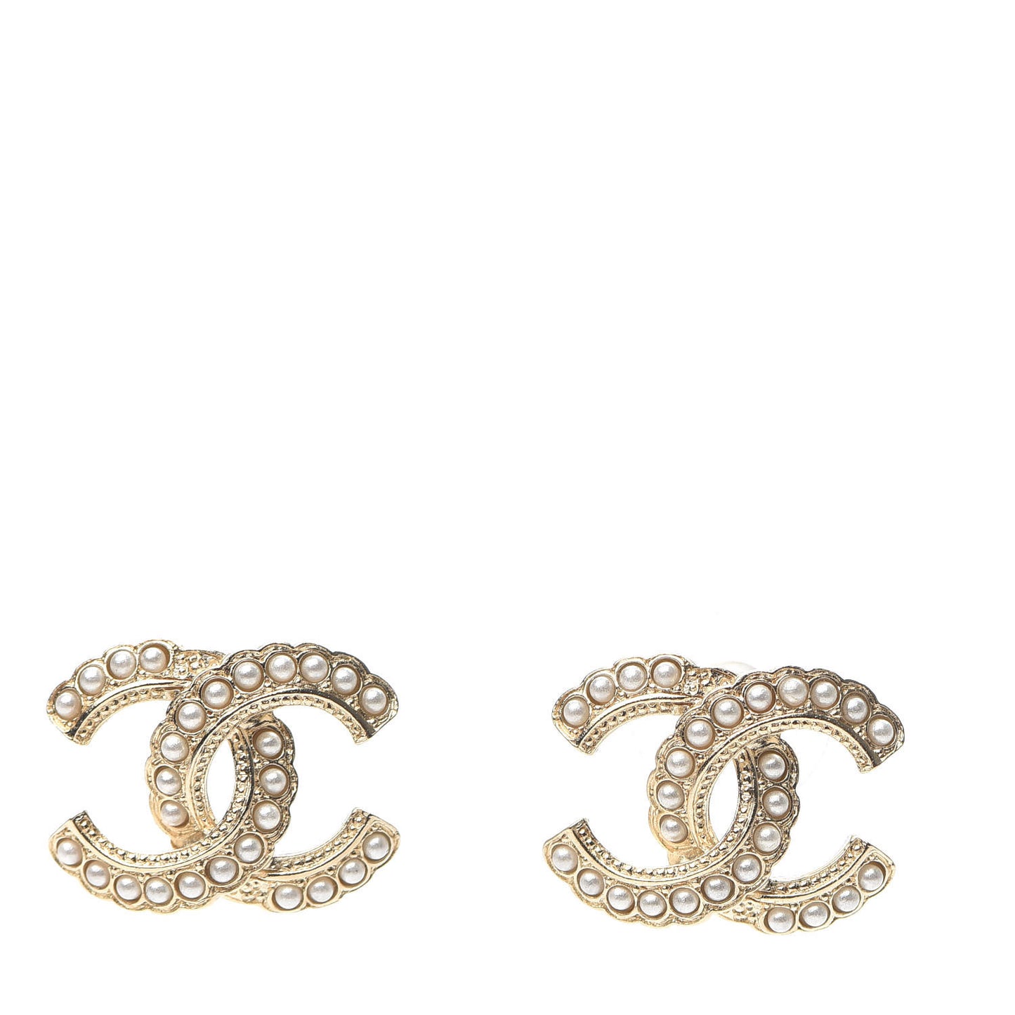 Pearl Queen of France CC Earrings Gold