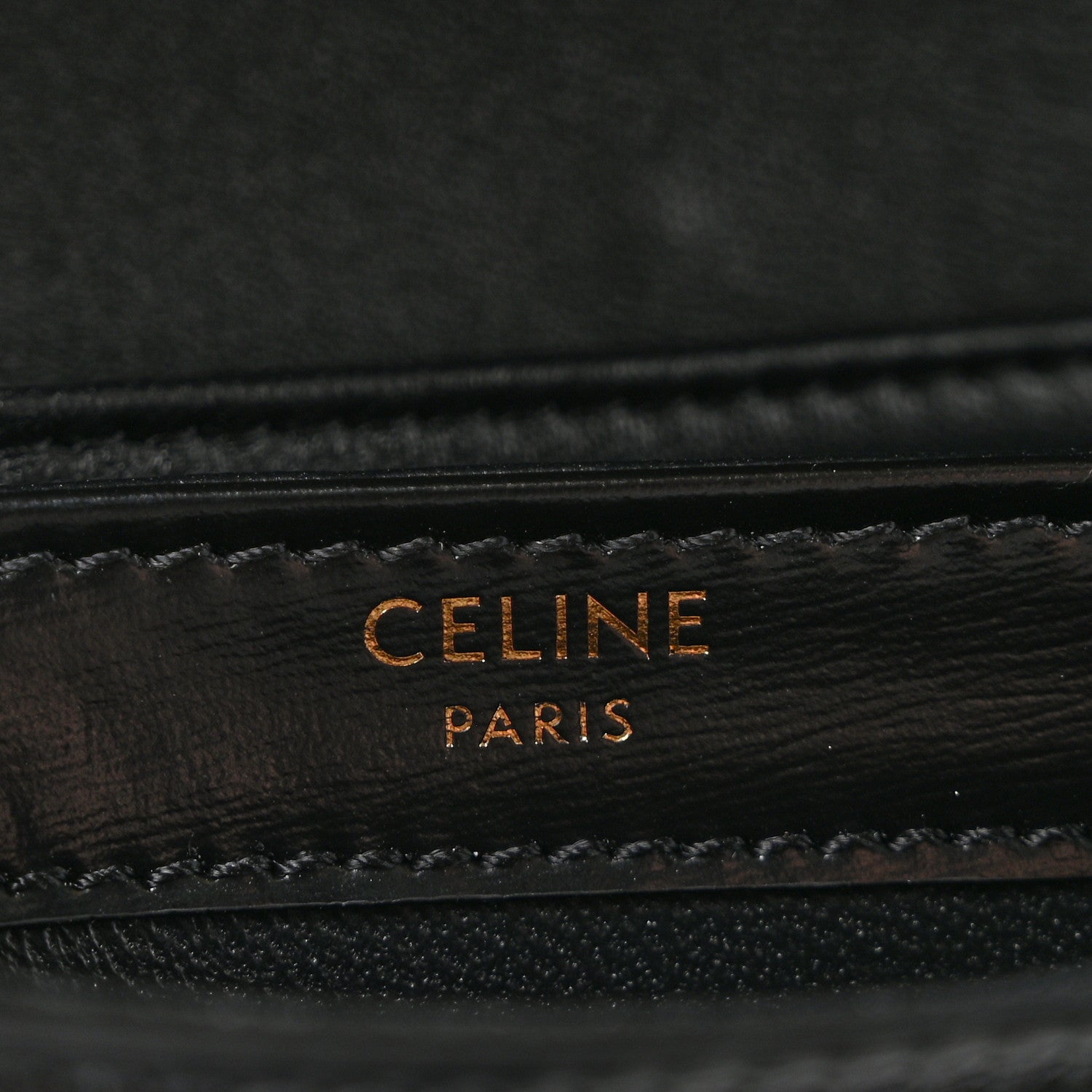 Celine Shiny Calfskin Triomphe Mini Besace Clea Black 6 of 14