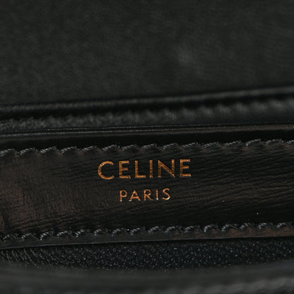 Celine Shiny Calfskin Triomphe Mini Besace Clea Black 6 of 14
