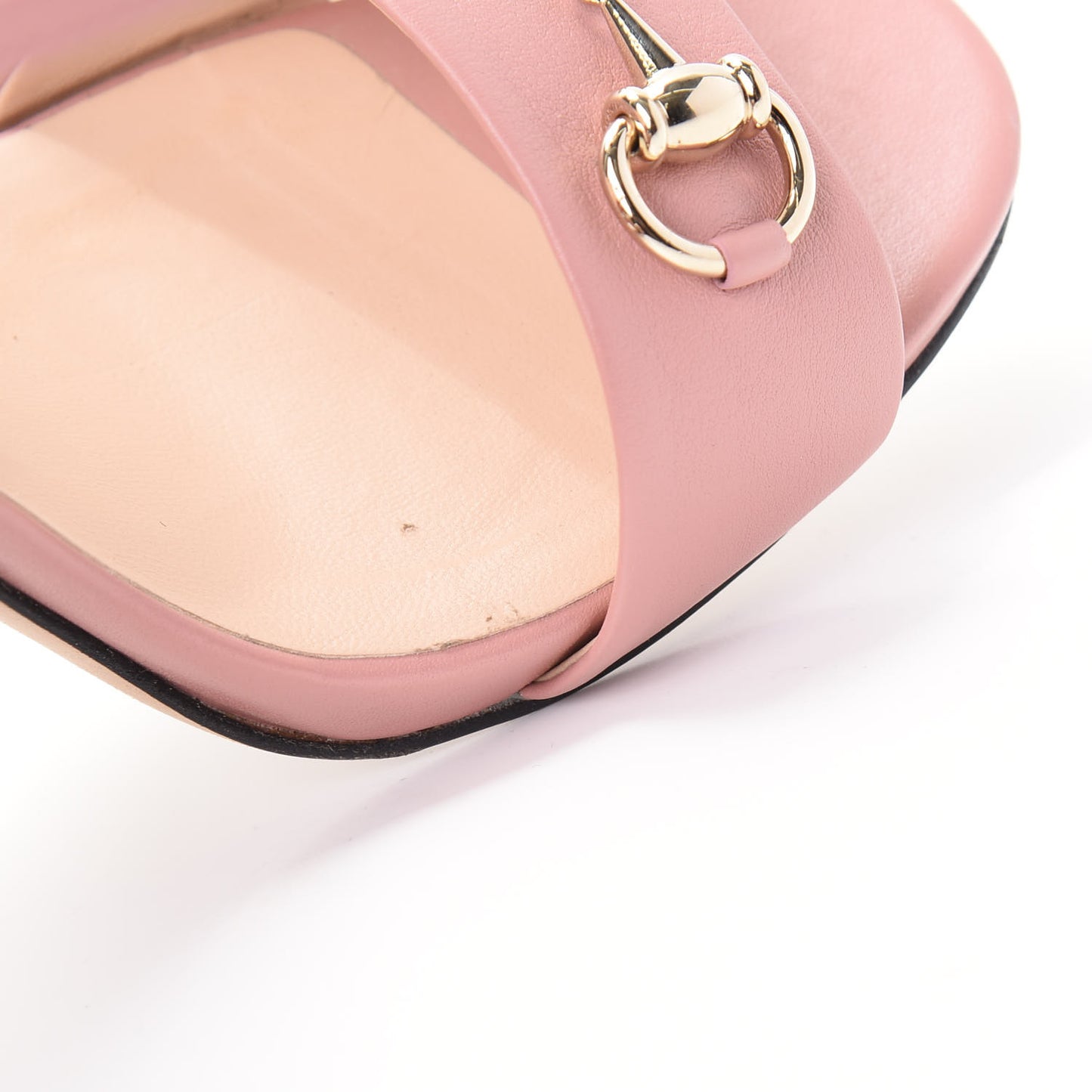 Calfskin Miro Soft Horsebit High Heel Sandals 38 Soft Pink