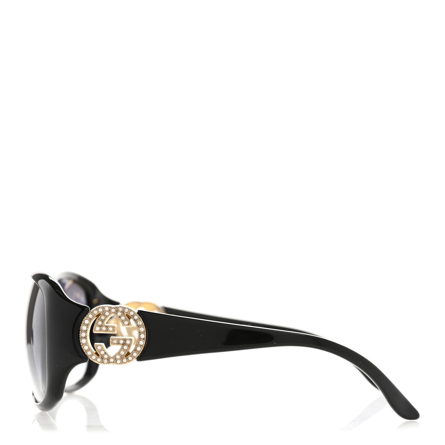 Gucci Acetate Crystal GG Sunglasses GG3578/S Black 3 of 9
