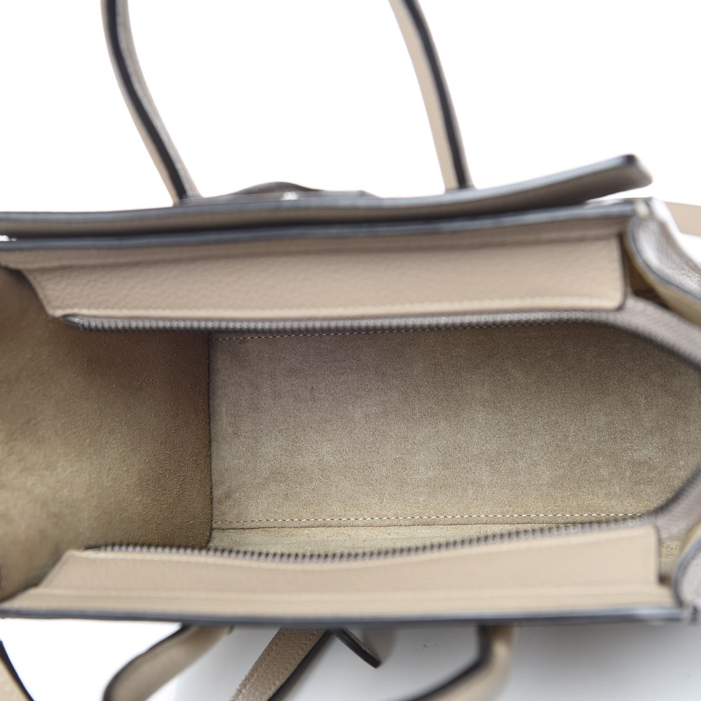 Drummed Calfskin Nano Luggage Dune