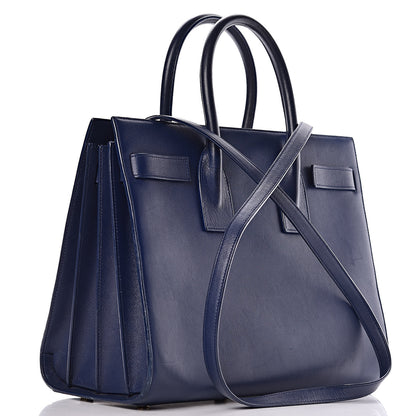 Saint Laurent Calfskin Small Sac De Jour New Marine 4 of 11