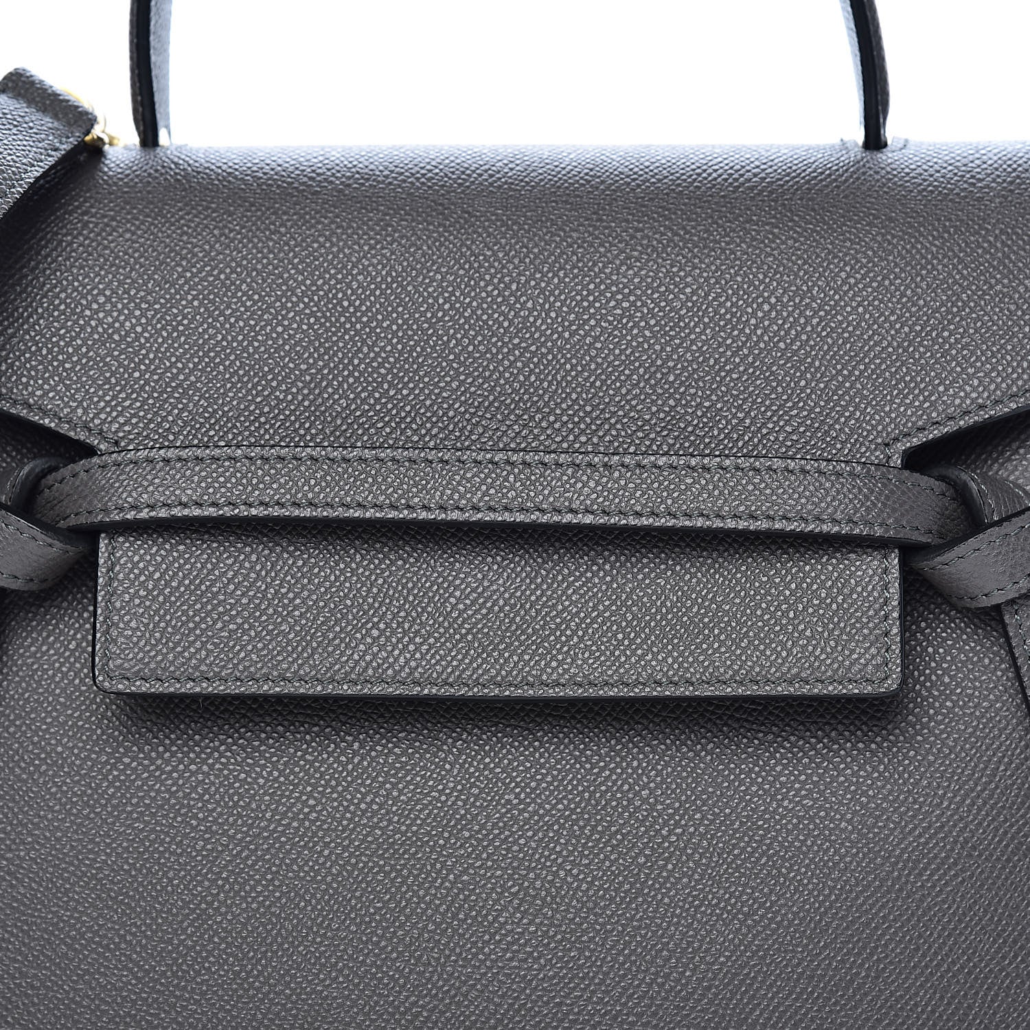 Celine Grained Calfskin Micro Belt Bag Grey 10 of 10