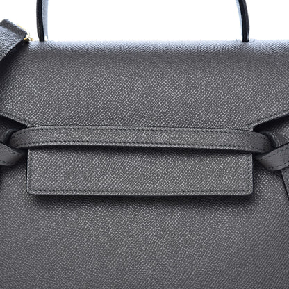 Celine Grained Calfskin Micro Belt Bag Grey 10 of 10