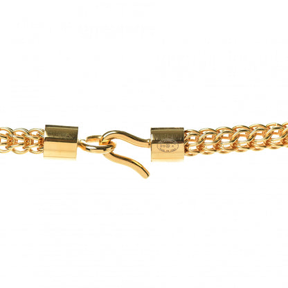 Chanel Resin Along The Nile CC Pendant Necklace Gold Black 5 of 5