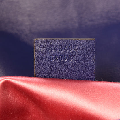 Gucci Velvet Matelasse Small GG Marmont Shoulder Bag Cobalt Blue 7 of 20