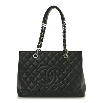 Chanel Caviar Quilted Grand Shopping Tote GST Black 1 of 12
