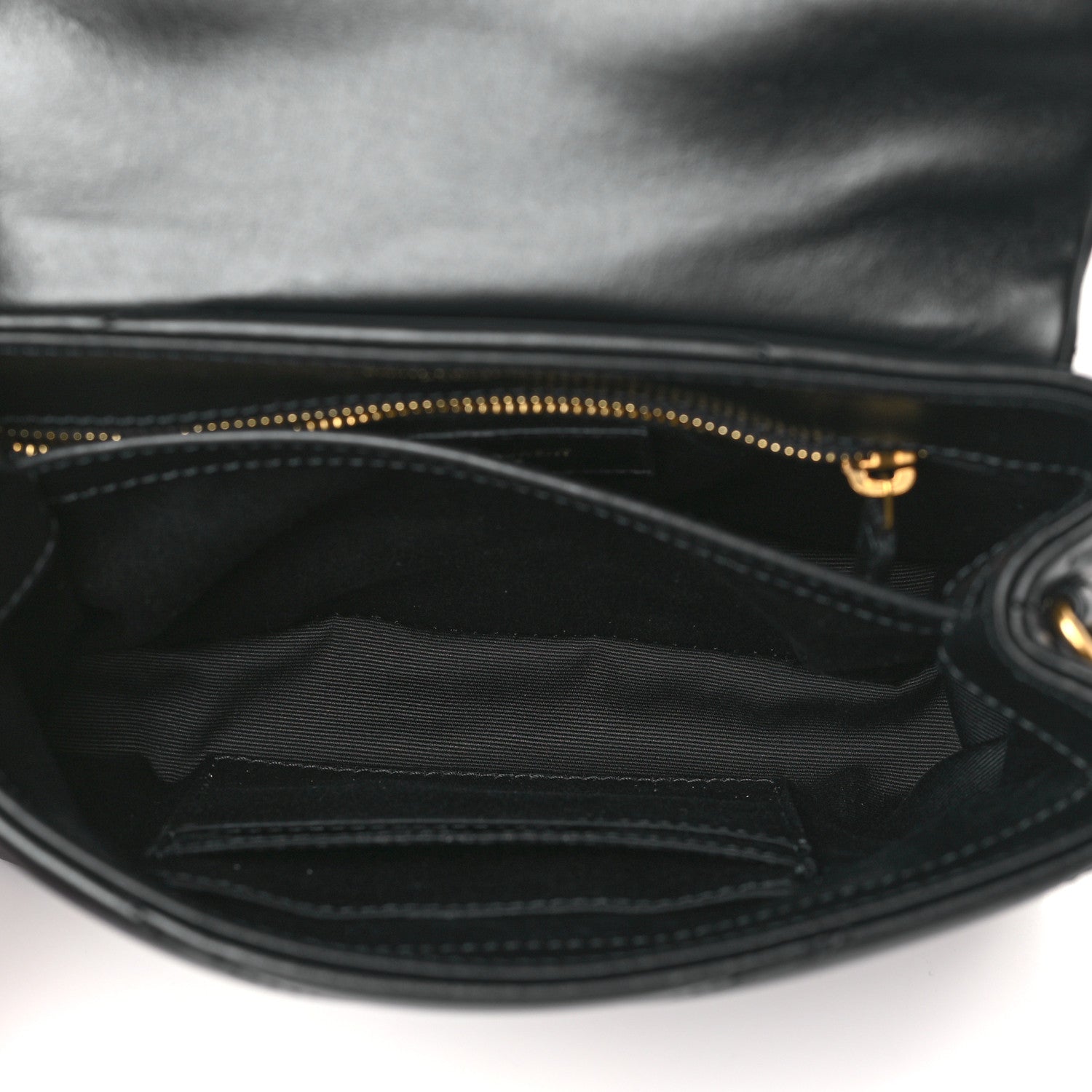 Saint Laurent Calfskin Y Quilted Monogram Toy Loulou Crossbody Bag Black 5 of 9