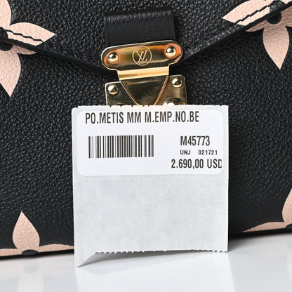 Louis Vuitton Empreinte Monogram Giant Pochette Metis Black Beige 11 of 11