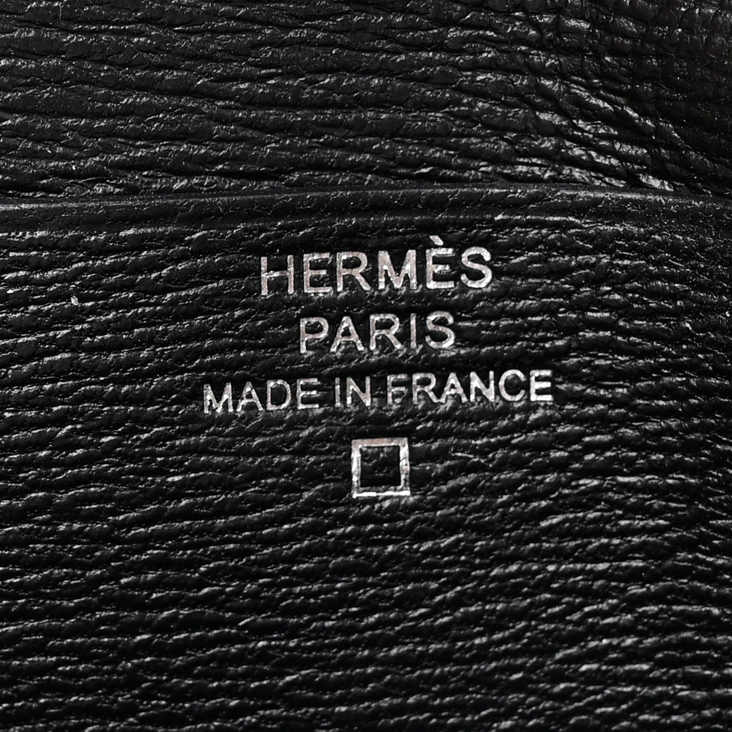 Hermes Shiny Alligator Bearn Compact Wallet Black 7 of 9