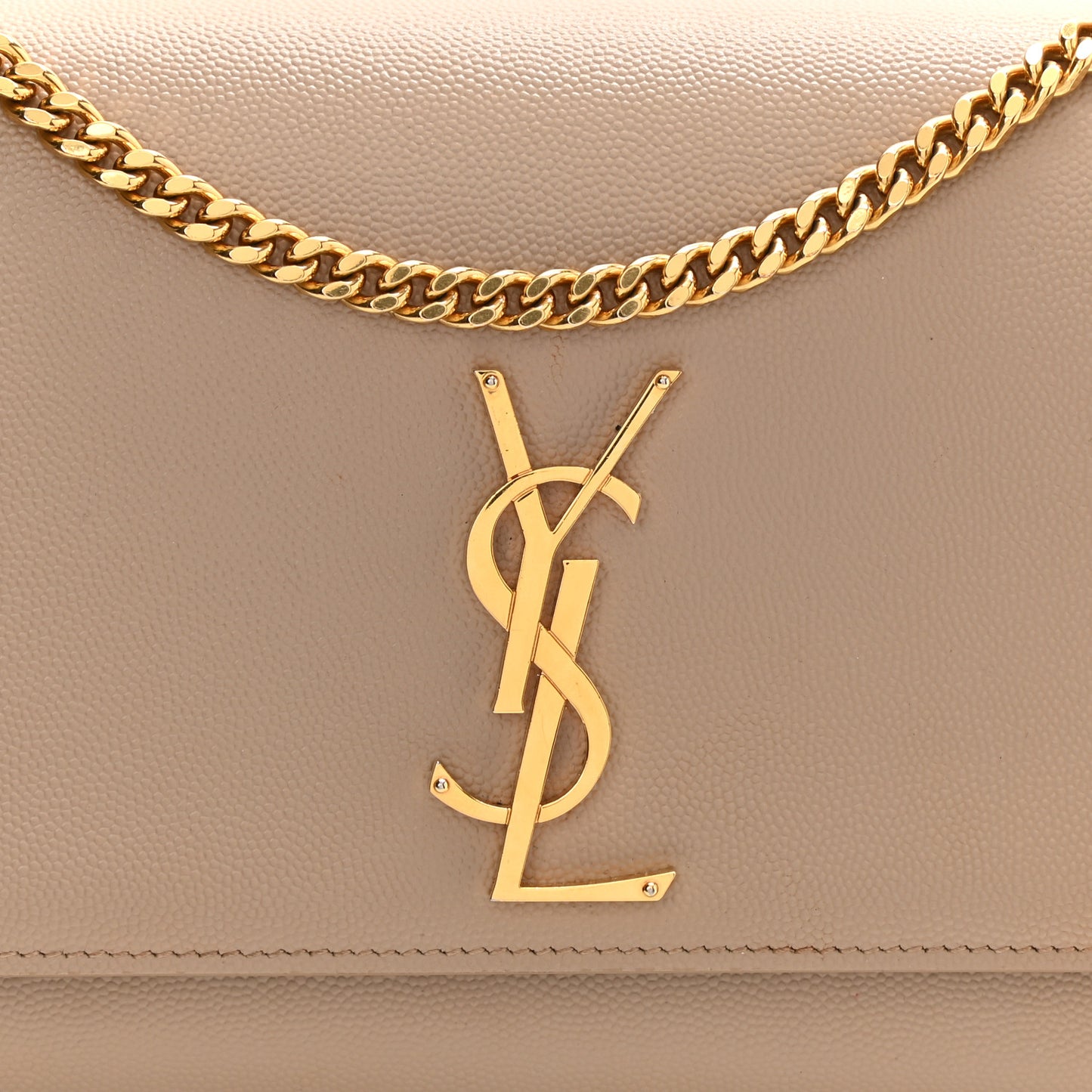 Grain De Poudre Medium Monogram Kate Satchel Dark Beige