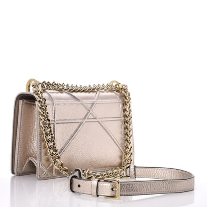 Christian Dior Metallic Grained Calfskin Small Diorama Flap Bag Copper 3 of 12