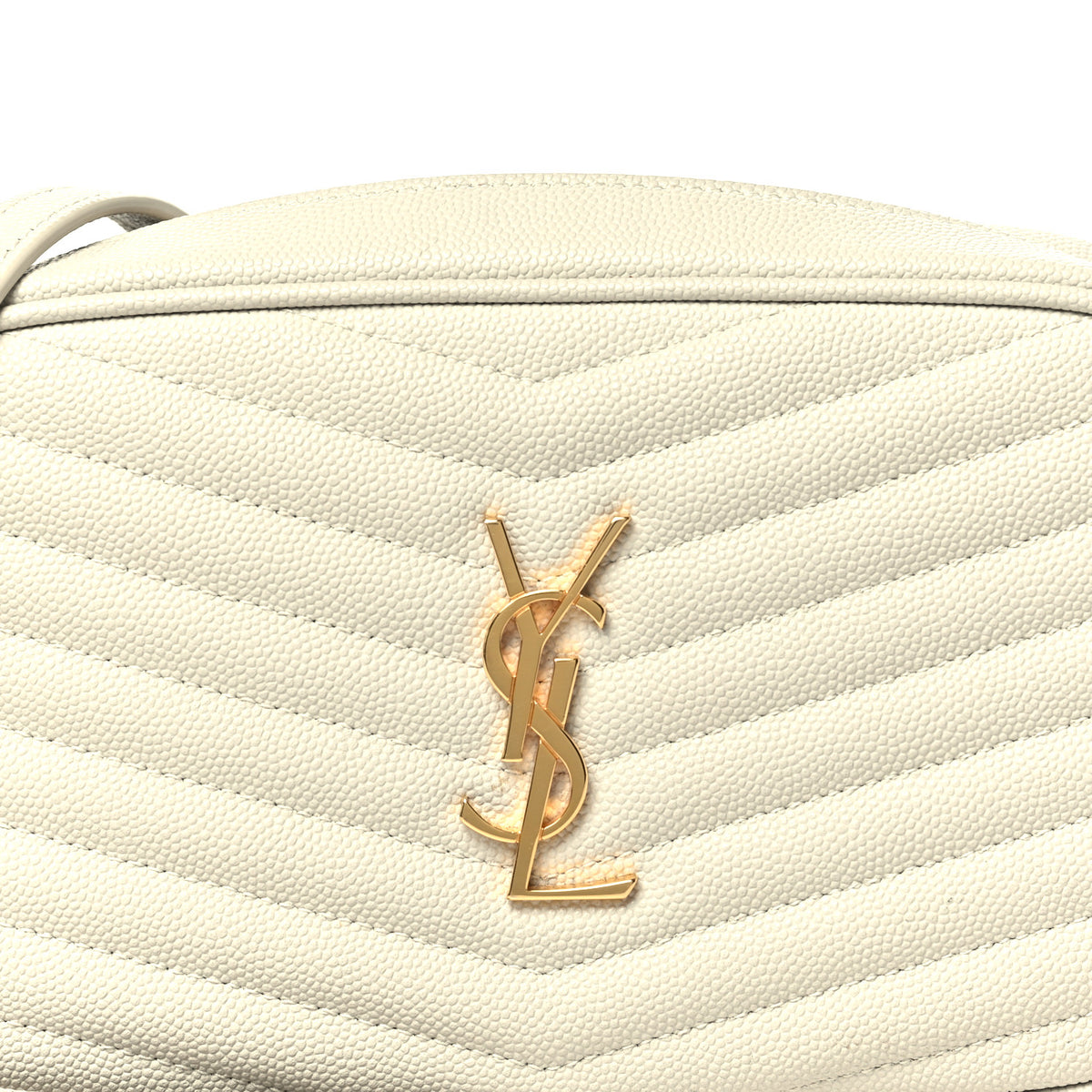 Grain De Poudre Matelasse Monogram Mini Lou Camera Bag Crema Soft