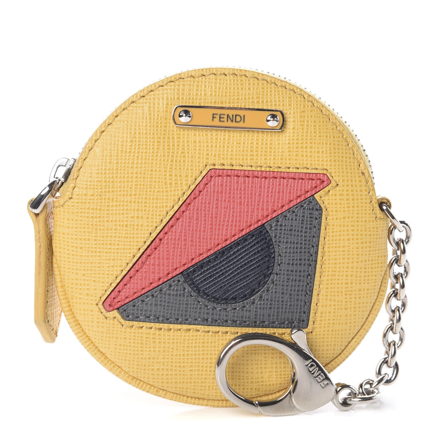 Vitello Elite Monster Eye Coin Purse Key Case Yellow