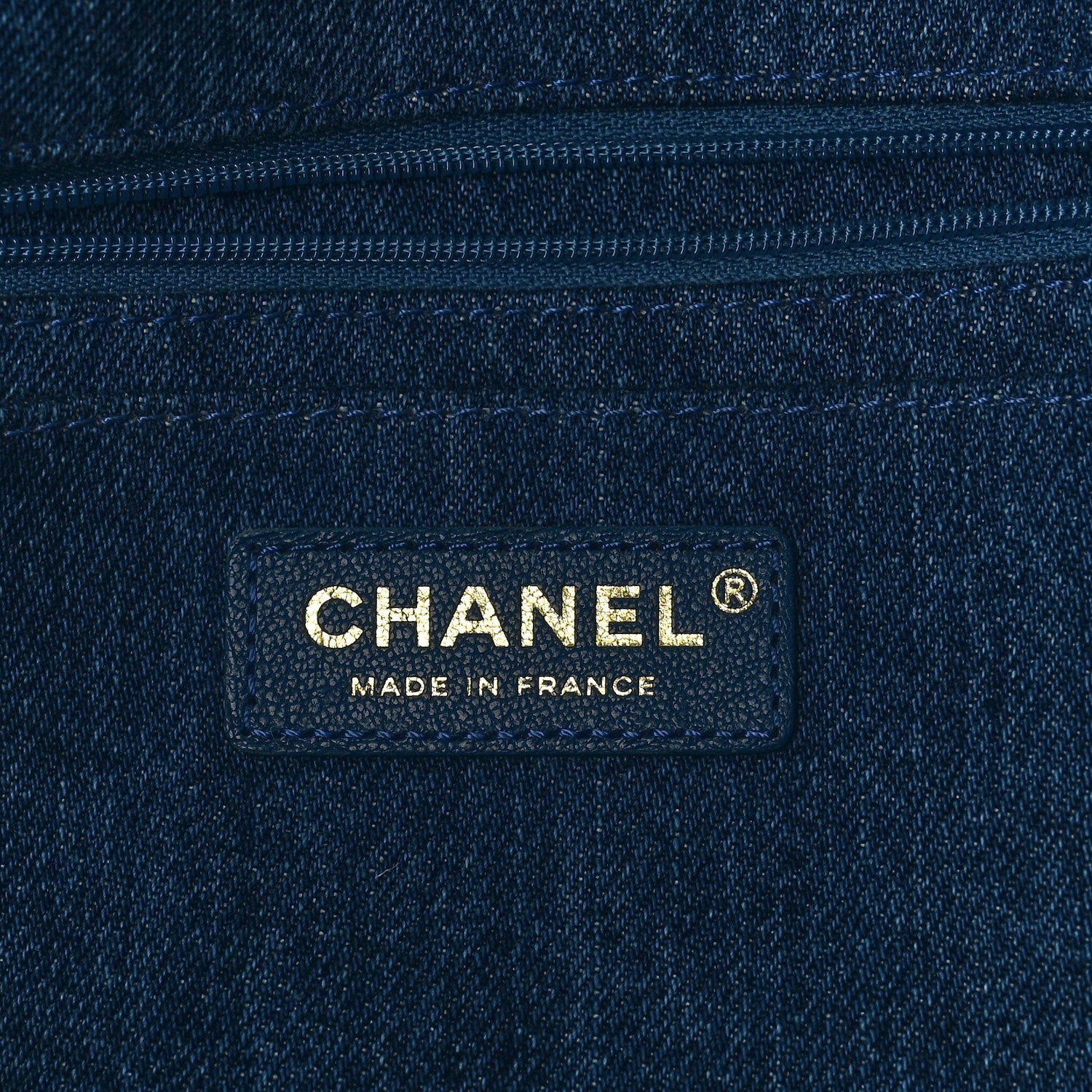Chanel Denim Shearling Hieroglyph Flap Blue 6 of 9