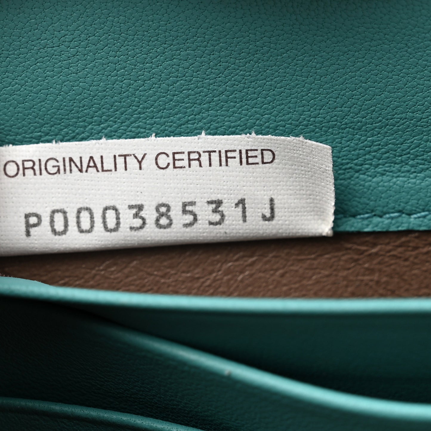 Nappa Intrecciato Zip Around Wallet Aqua