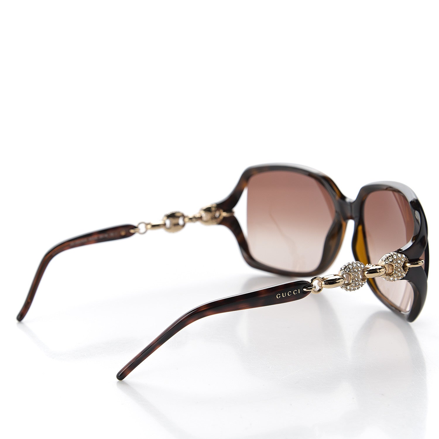 Gucci Crystal Sunglasses GG3584/S Brown 4 of 8