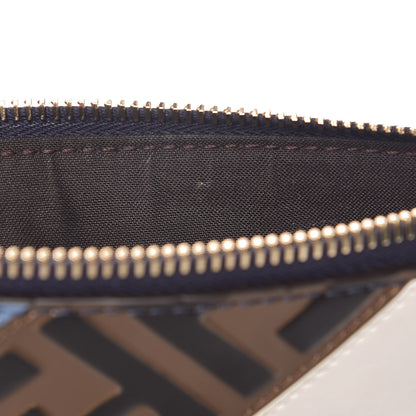 Fendi X FILA Vitello Century Mania Bi-Color FF 1974 Embossed Small Flat Clutch Nebula Blueberry Multicolor 10 of 11