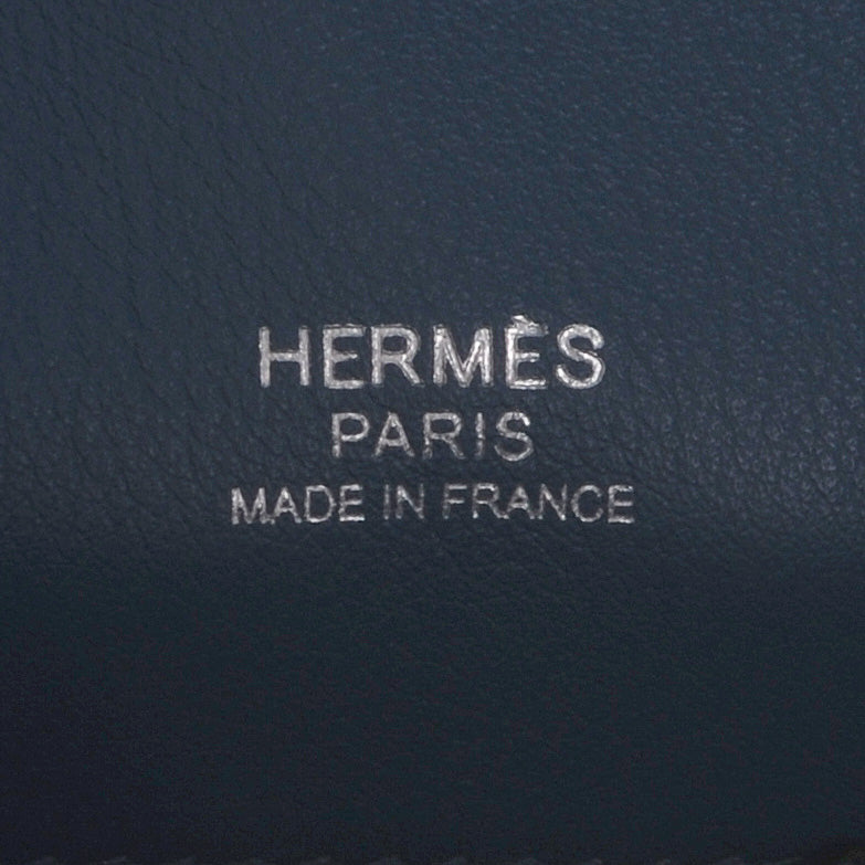 Hermes Veau Swift Mini Sac Berline Bleu Thalassa 7 of 10