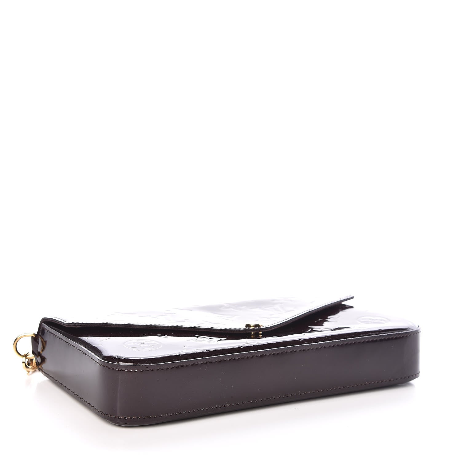 Louis Vuitton Vernis Pochette Felicie Chain Wallet Amarante 4 of 12