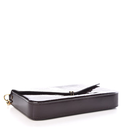 Louis Vuitton Vernis Pochette Felicie Chain Wallet Amarante 4 of 12