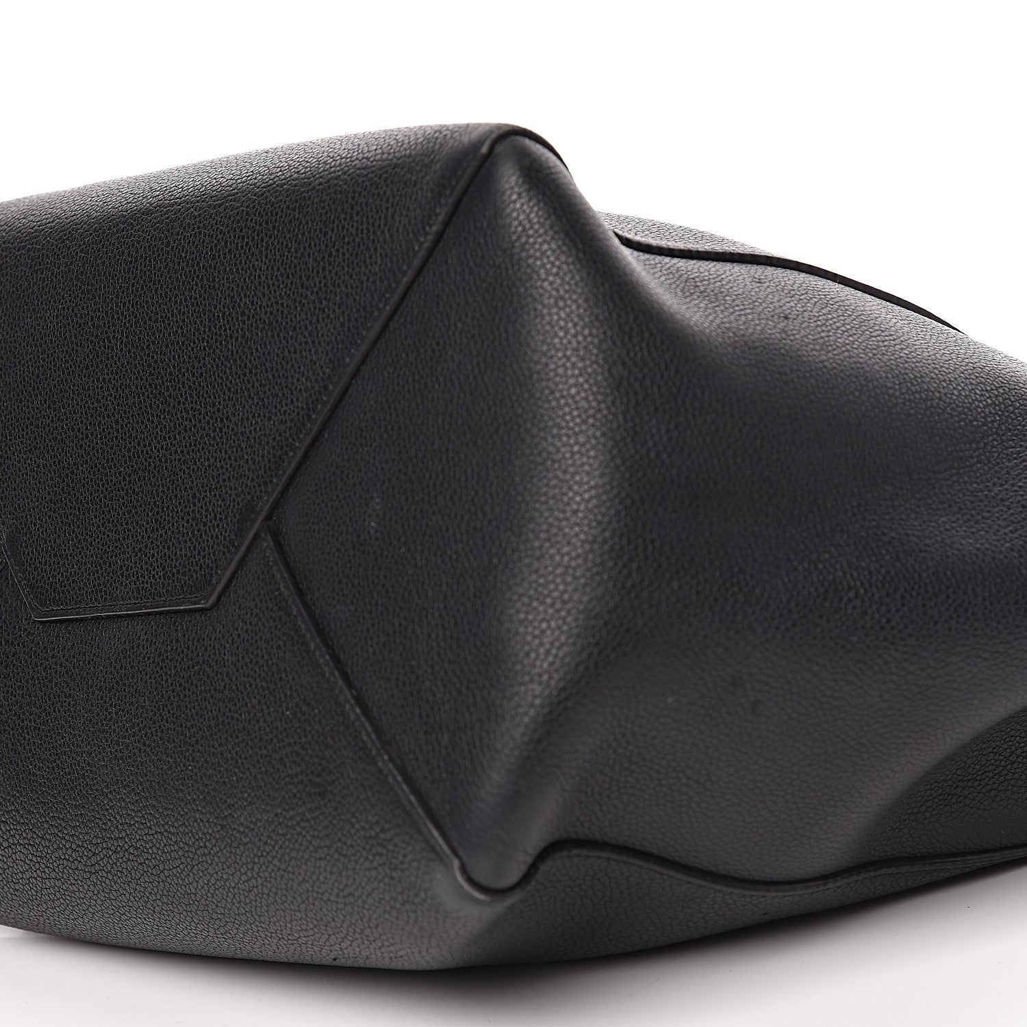 Celine Soft Grained Calfskin Small Belt Cabas Phantom Black 13 of 14