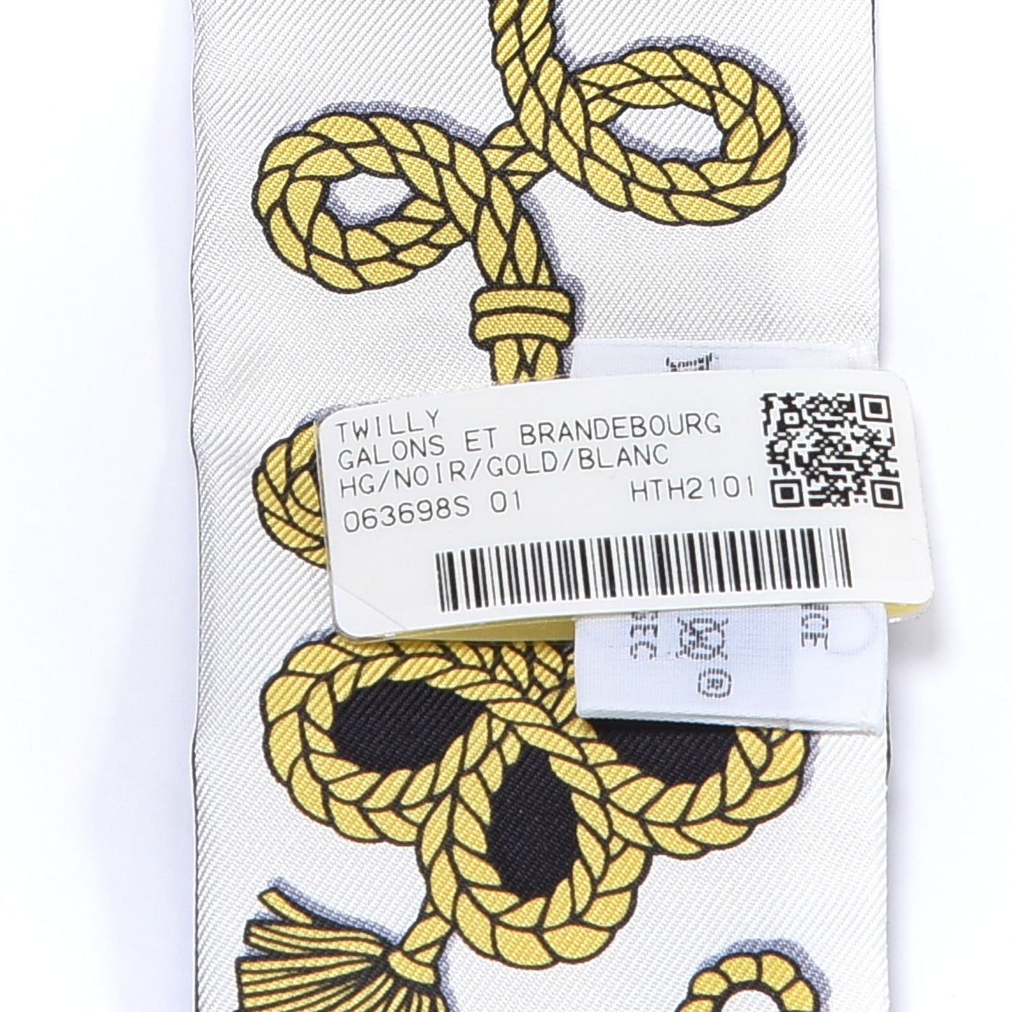 Silk Galons Et Brandebourg Twilly Black Gold White