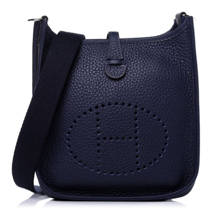 Hermes Taurillon Clemence Evelyne TPM Bleu Nuit 1 of 8