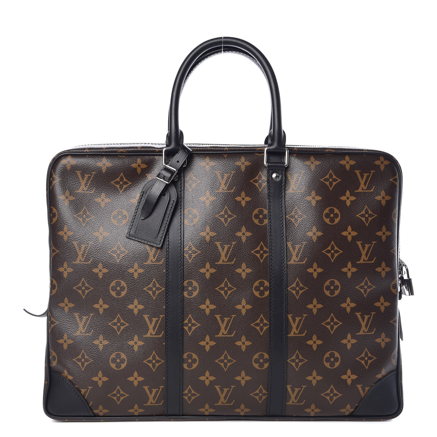 Louis Vuitton Monogram Macassar Porte Documents Voyage Soft Briefcase 1 of 9