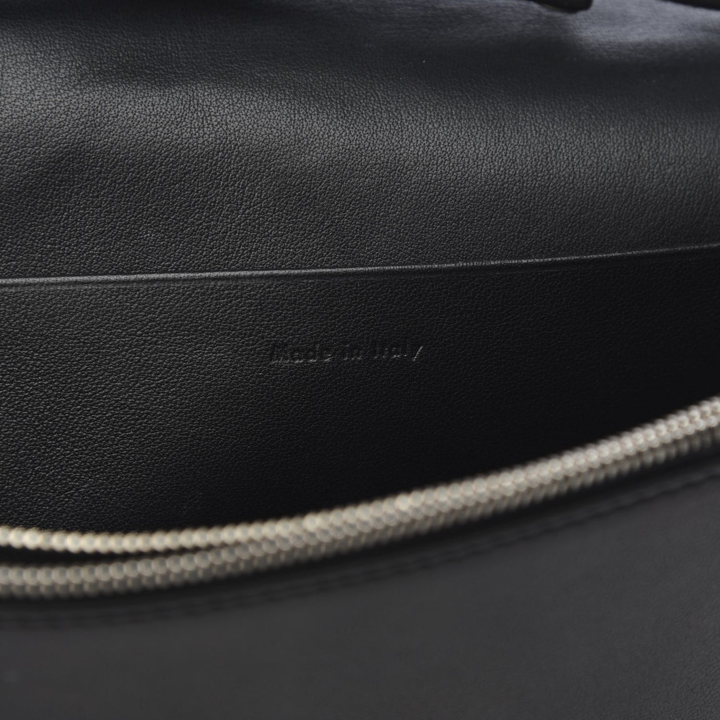 Smooth Lambskin Frame Evening Chain Clutch Black White