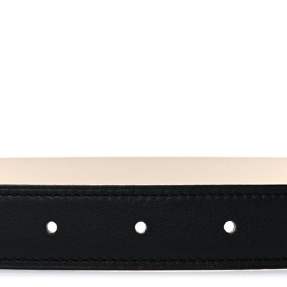 Hermes Swift Epsom 24mm Mini Martelee Constance Belt 70 Black Craie 6 of 7
