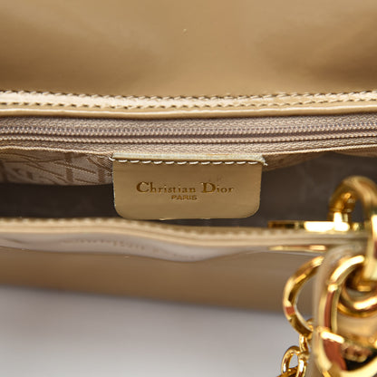 Christian Dior Patent Mini Lady Dior Beige 7 of 19
