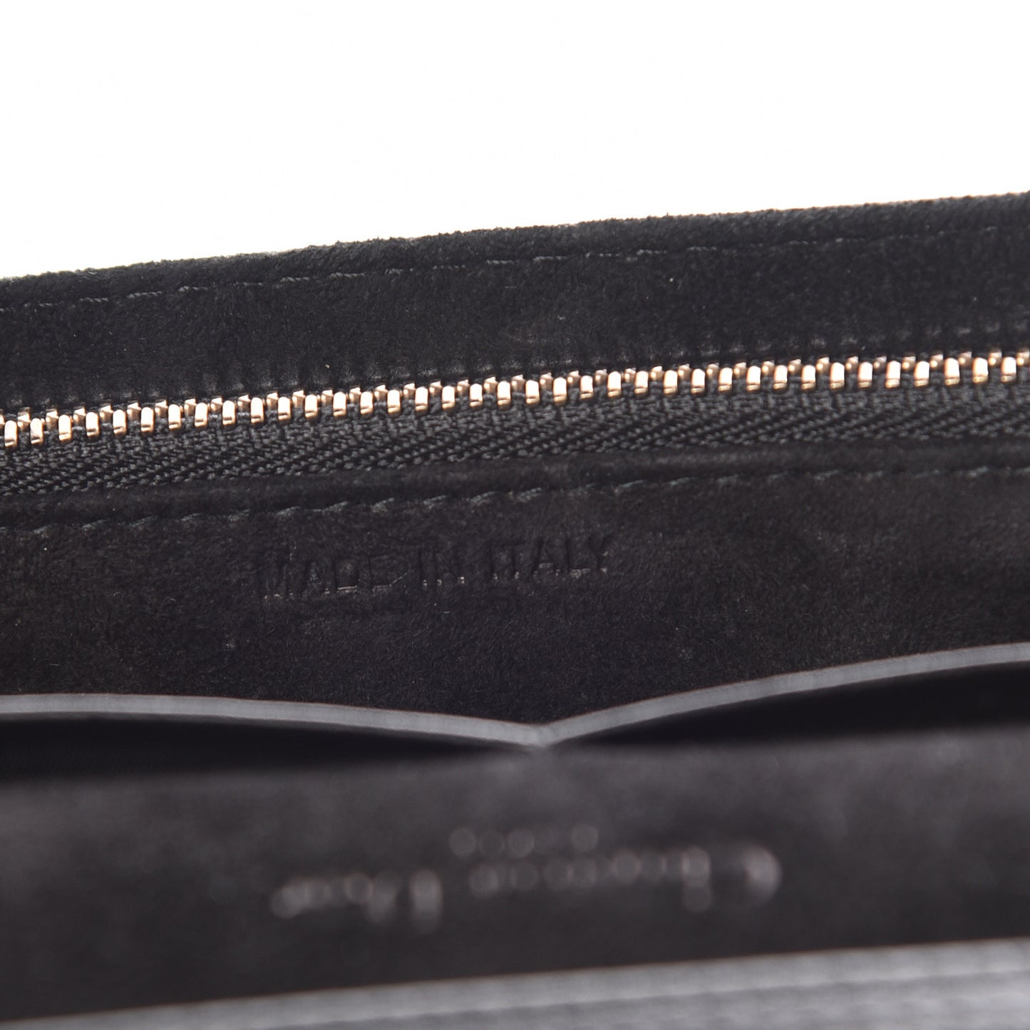 Calfskin Studded Diorama Wallet on Chain Pouch Black