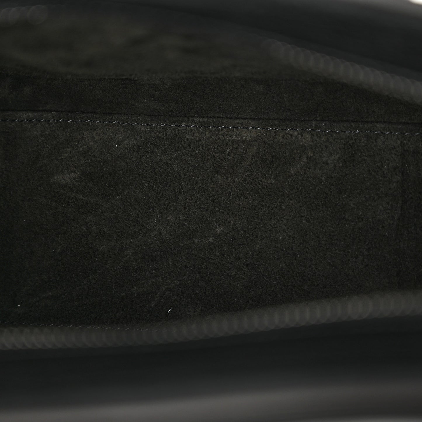 Drummed Calfskin Nano Luggage Black