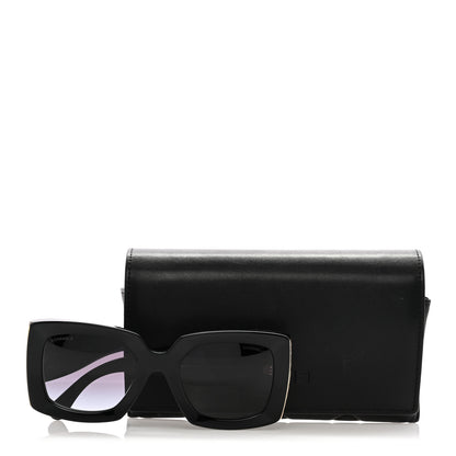 Chanel Acetate Rectangle Sunglasses 5435 Black 7 of 7