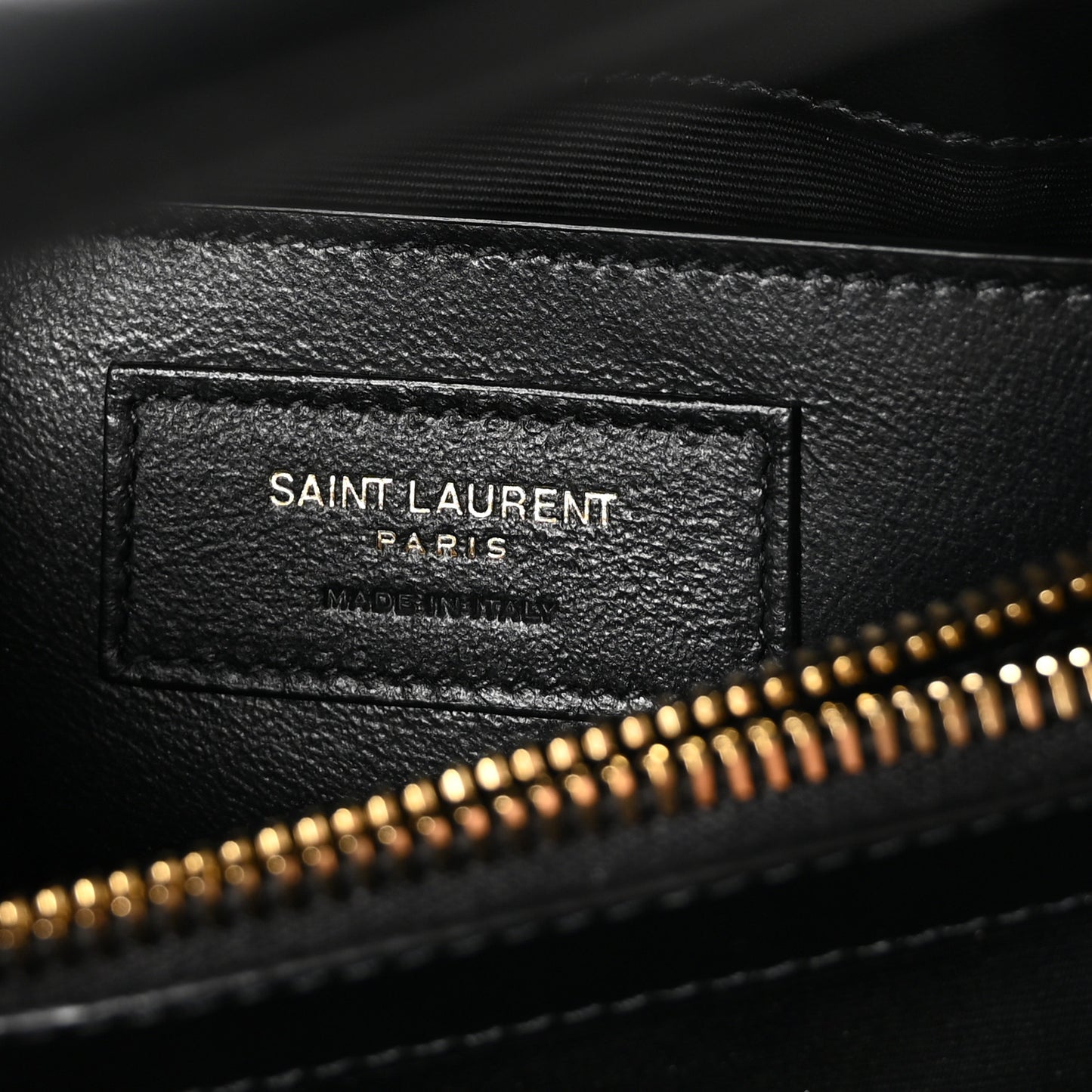 Calfskin Y Quilted Monogram Small Loulou Chain Satchel Black