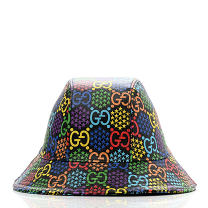 Gucci GG Supreme Monogram Psychedelic Fedora Hat S Multicolor 6 of 10