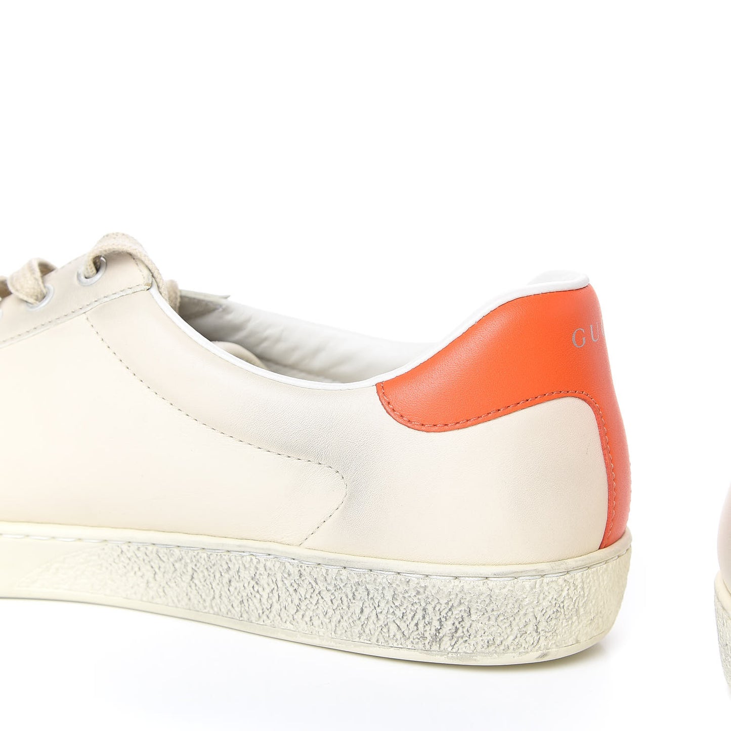 X DISNEY Miro Soft Calfskin Mickey Mouse Print Mens Ace Sneakers 11 Ivory Deep Orange