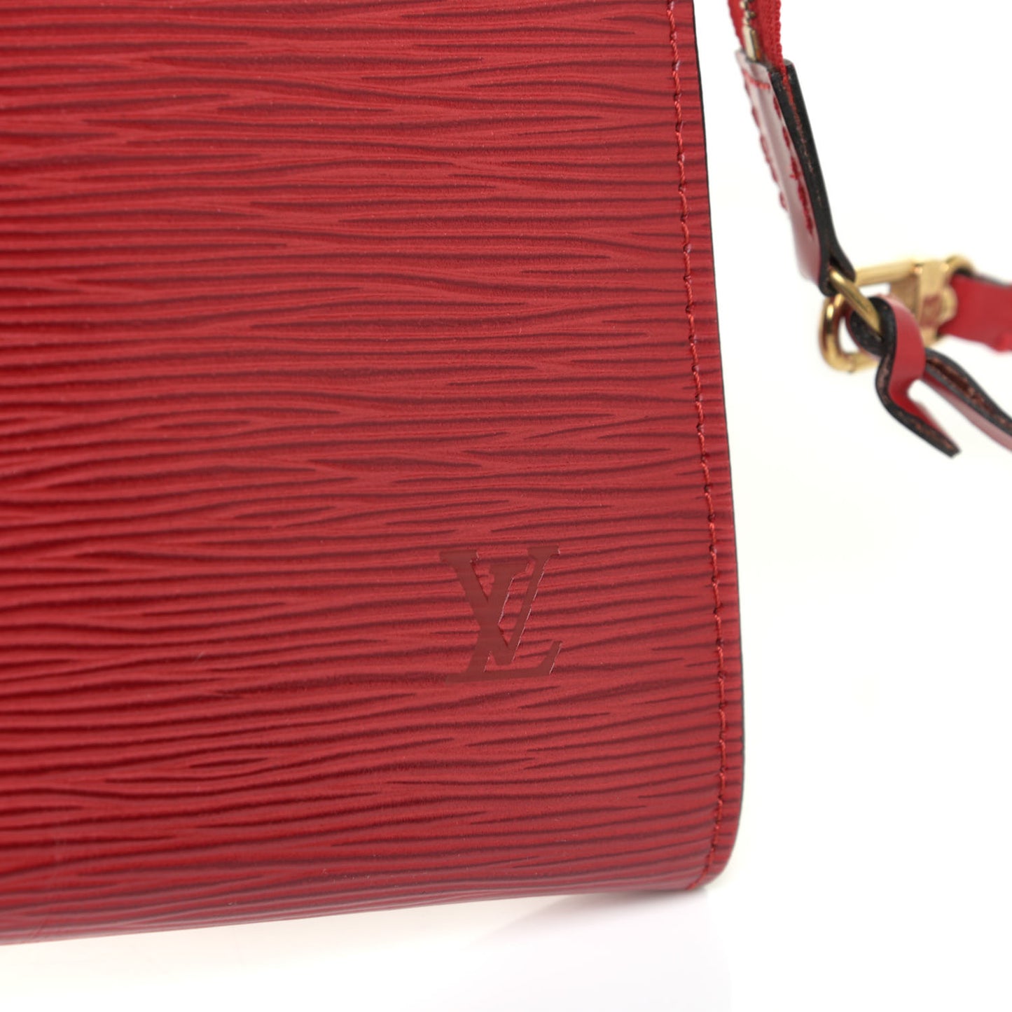 Epi Pochette Accessories 24 Castillan Red