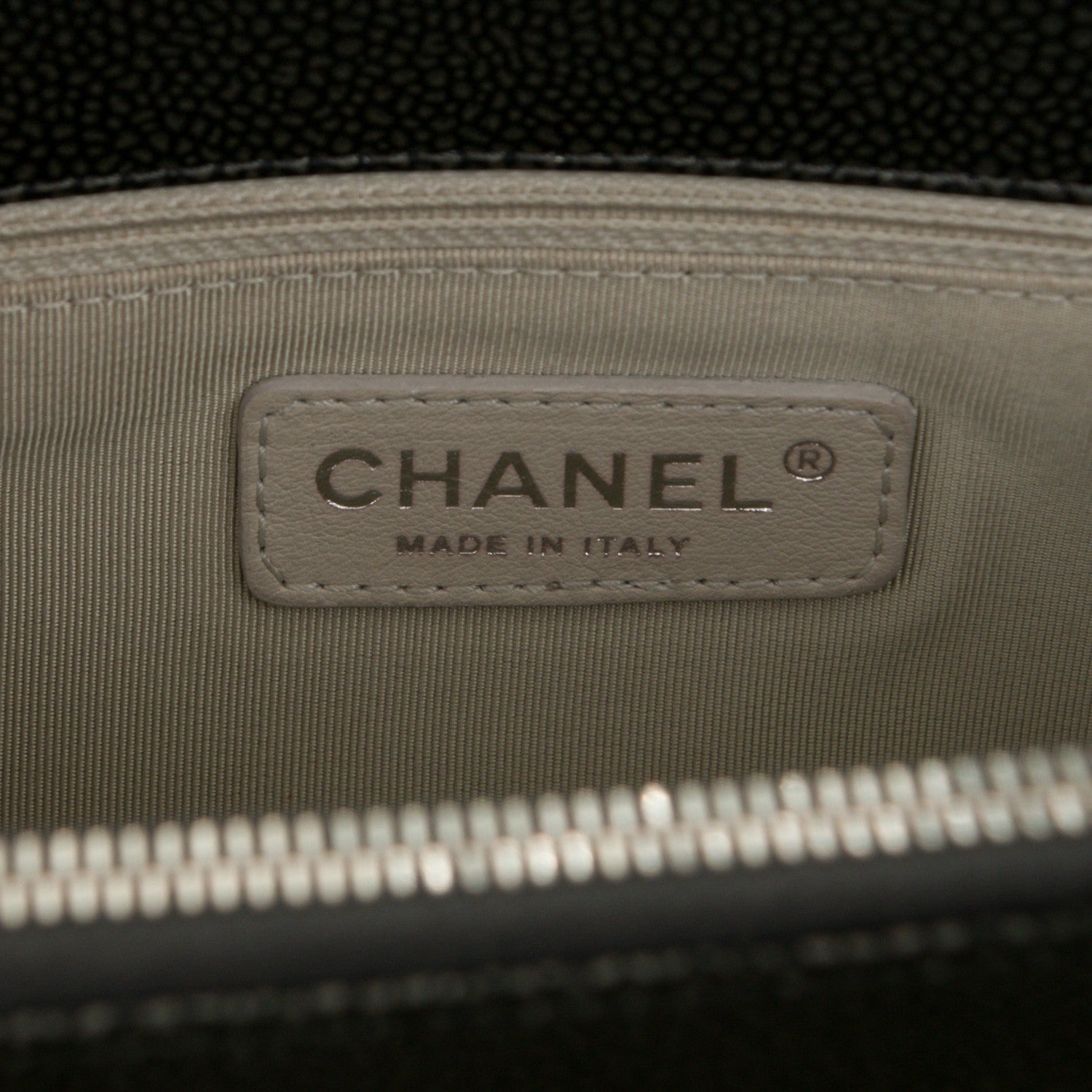 Chanel Caviar Quilted Timeless CC Tote Dark Silver 6 of 7