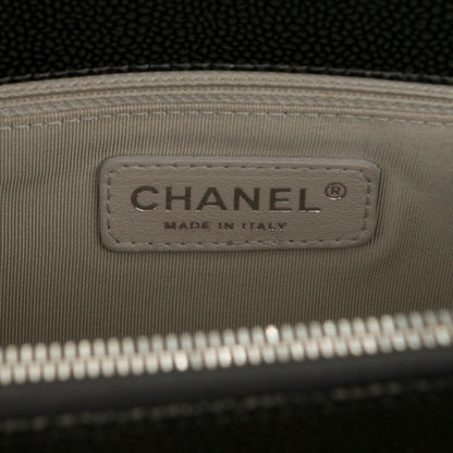 Chanel Caviar Quilted Timeless CC Tote Dark Silver 6 of 7
