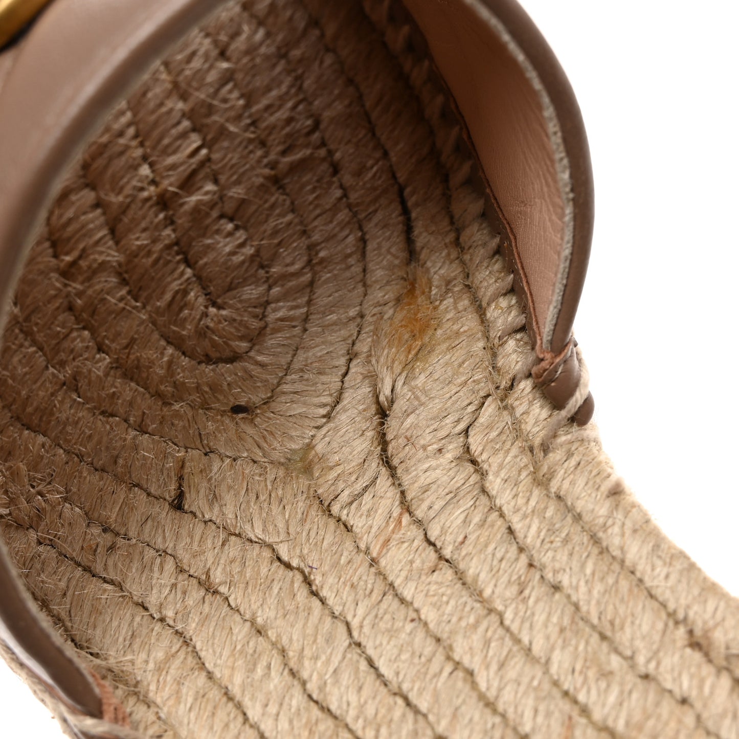 Nappa Matelasse GG Marmont Espadrille Slide Sandals 37 Porcelain Rose