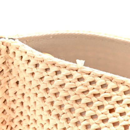 Valentino Garavani Raffia Grained Calfskin Medium Rockstud Vlogo Tote Naturale 11 of 11