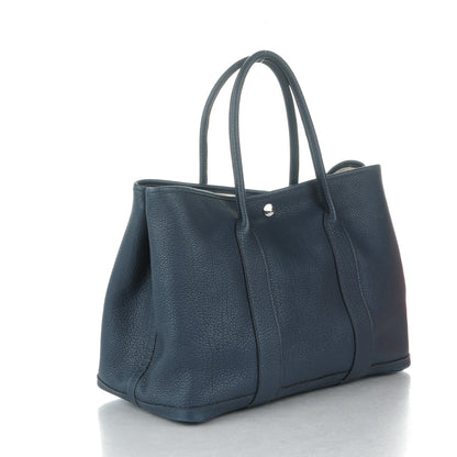 Hermes Negonda Garden Party Tote 36 MM Bleu de Prusse 3 of 12