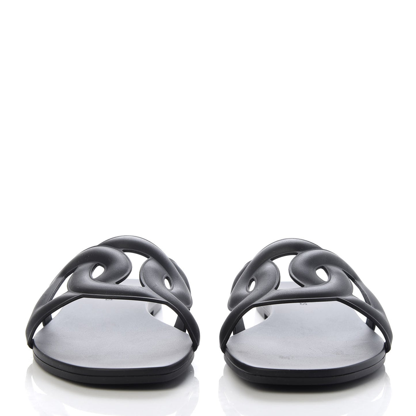 Rubber Aloha Sandals 37 Black