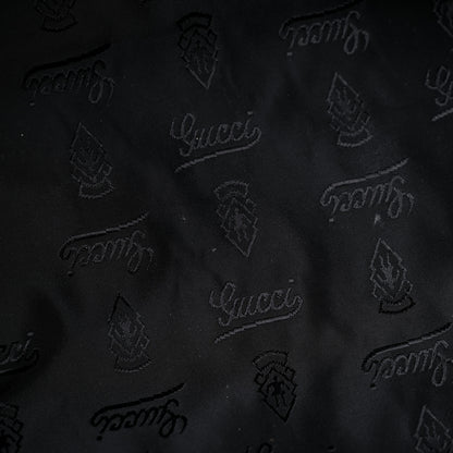 Gucci Guccissima Medium Zippered Shopping Tote Black 12 of 16